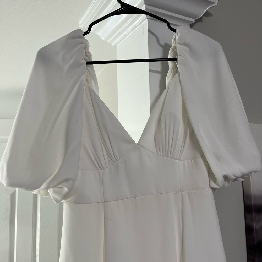 White wedding dress